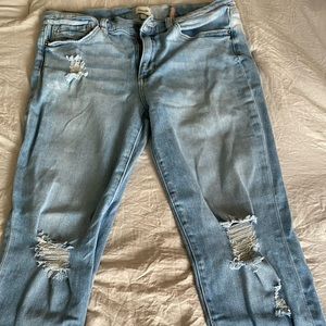 Sneak Peek distressed denim